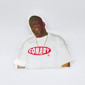 CONART Notorious BIG  Large Sticker Biggie Smalls Very Rare Vintage Rap 1990's
